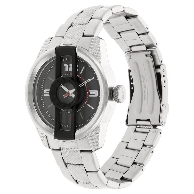 Buy Online Fastrack Motorheads Quartz Analog Black Dial Stainless