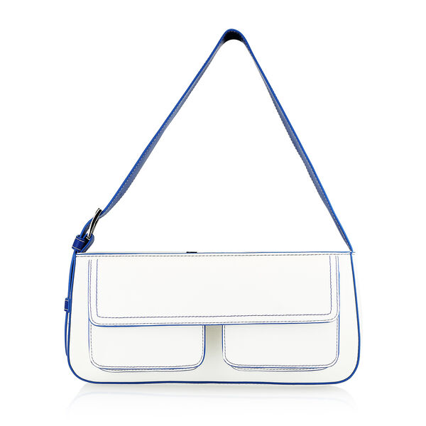 Fastrack Structured Shoulder Bag with Pockets in White - image number 1