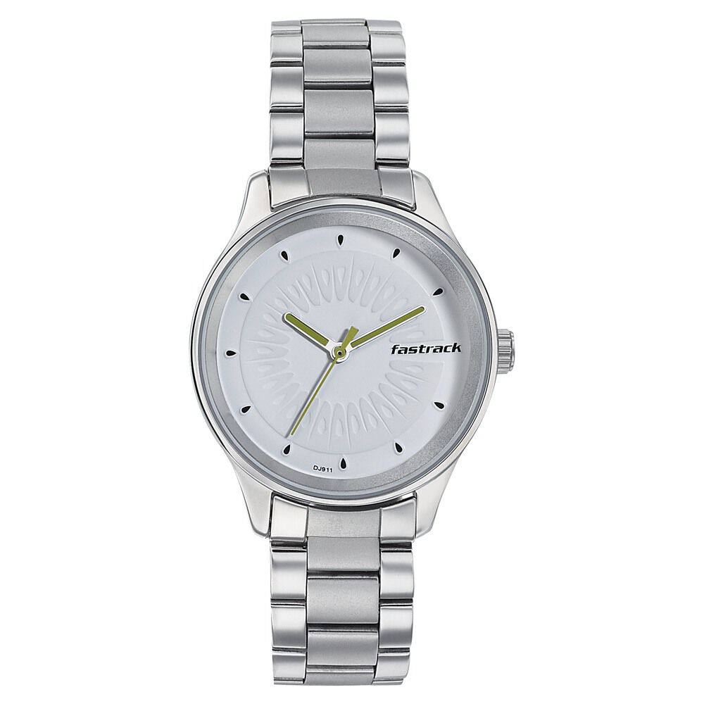 Fastrack white 2025 watch for ladies