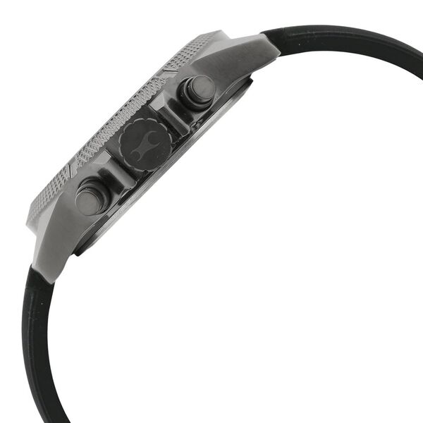 Fastrack Loopholes Quartz Multifunction Black Dial Silicone Strap Watch for Guys - image number 2