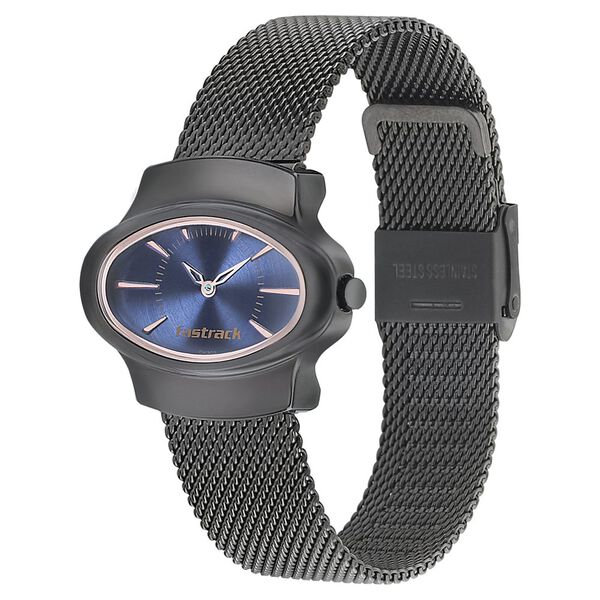 Fastrack Hitlist Quartz Analog Blue Dial Stainless Steel Strap Watch for Girls - image number 2