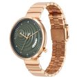 Fastrack Groove Quartz Analog with Date Green Dial Girls Stainless Steel Watch - image number 2