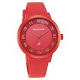 Pop Colours Red Dial Silicone Strap Watch for Girls - image number 1