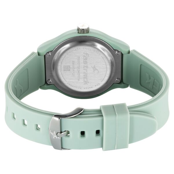 Fastrack Tees Urbanique Quartz Analog Green Dial Silicon Strap Watch For Girls - image number 4
