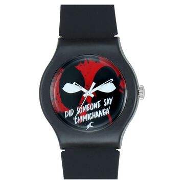 Fastrack Deadpool Quartz Analog Bicolour Dial Silicone Strap Unisex Watch