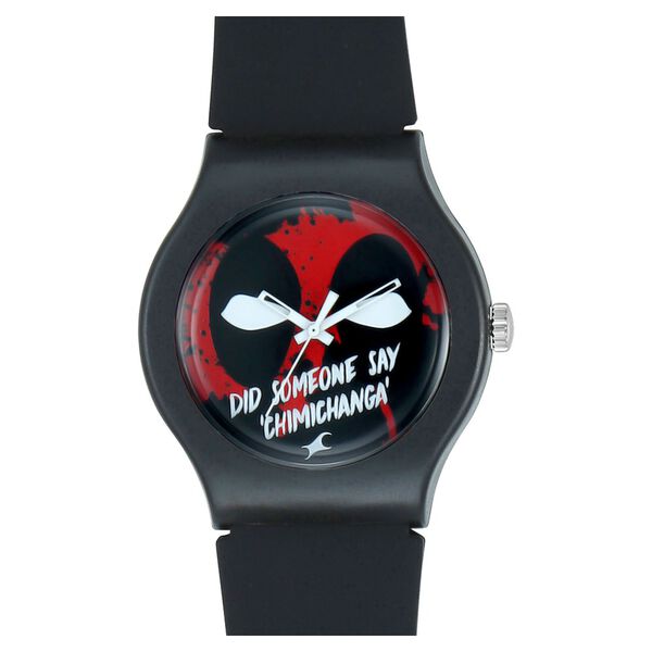 Fastrack Deadpool Quartz Analog Bicolour Dial Silicone Strap Unisex Watch - image number 0