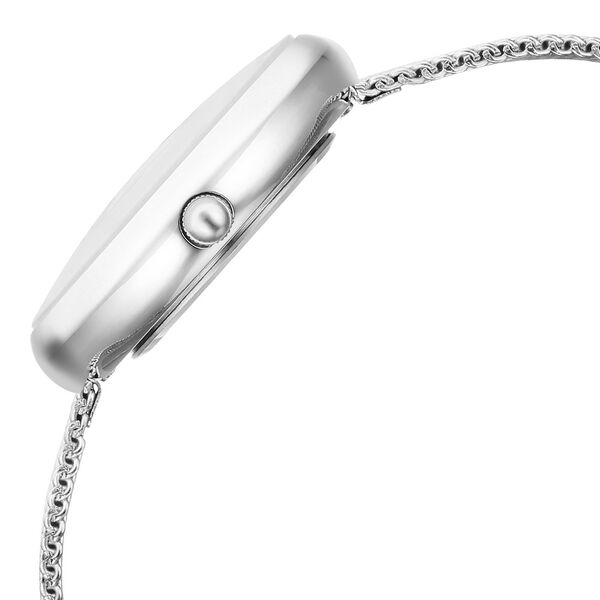 Fastrack Vyb Mirage Quartz Analog White Dial Stainless Steel Strap Watch for Girls - image number 3