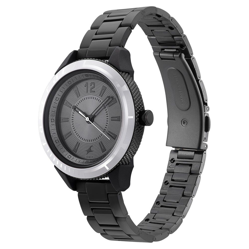 Fastrack Varsity Anthracite Dial Quartz Analog Watch for Girls