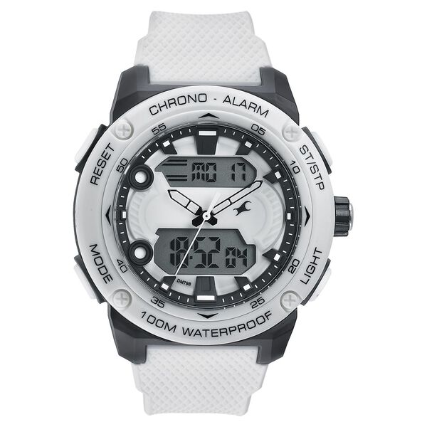 Fastrack Streetwear White Dial with White Colour Strap Watch for Guys - image number 1