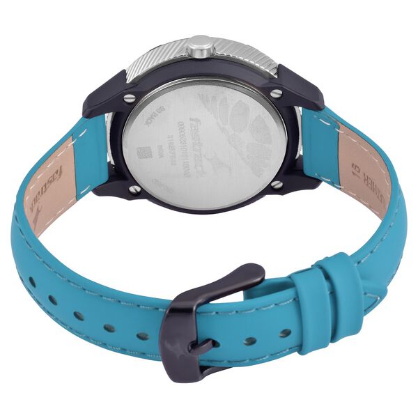 Fastrack Quartz Analog Blue Dial Leather Strap Watch for Girls - image number 4