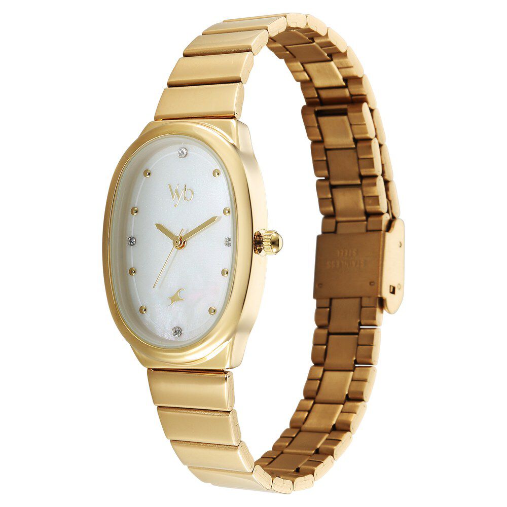 Buy Online Vyb Enigma By Fastrack Quartz Analog Mother of Pearl