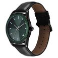 Fastrack Stunners Quartz Analog Green Dial Black Leather Strap Watch For Guys - image number 2