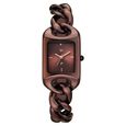 Vyb Prodigy By Fastrack Quartz Analog Brown Dial Rose Gold Metal Strap Watch For Girls