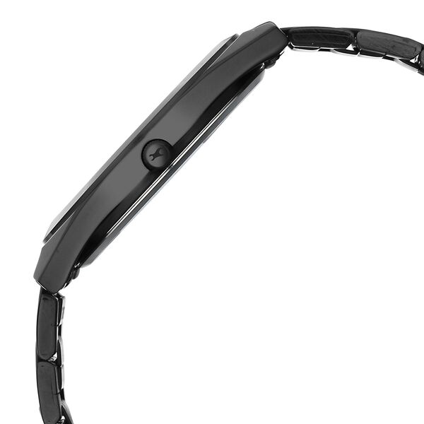 Fastrack Gelato Black metal strap watch with Ice Cola dial for Guys - image number 4