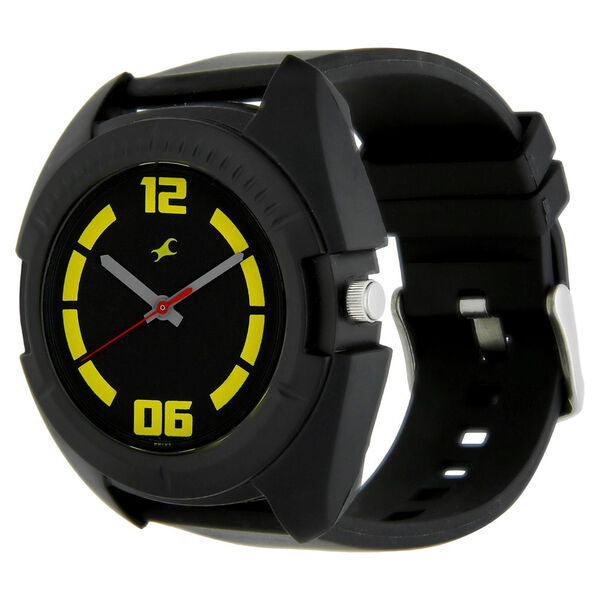 Fastrack Quartz Analog Black Dial PU Strap Watch for Guys - image number 1