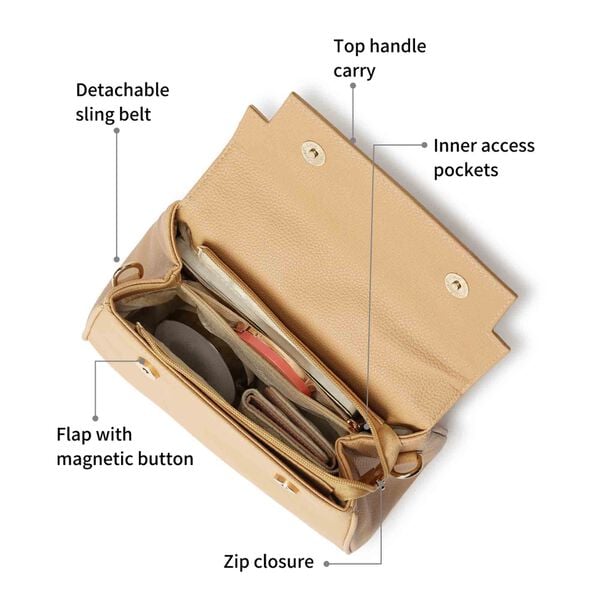Fastrack Pebbled Satchel Bag - image number 9