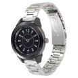 Varsity Black Dial Stainless Steel Strap Watch for Girls - image number 2