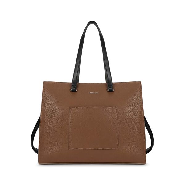 Carryall brown laptop tote - image number 1