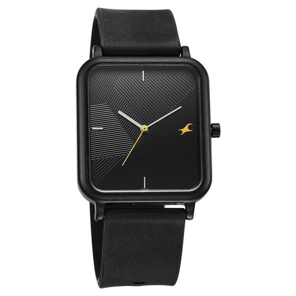 Fastrack Hype Neo Chic Quartz Analog Black Dial Silicone Strap Watch For Unisex - image number 1