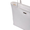 Fastrack Stylish Textured Tote Bag for Women | Trendy Casual Bag for Ladies, Women, Girls | Everyday College Bag Made of High-Quality Faux Leather (White) - image number 4