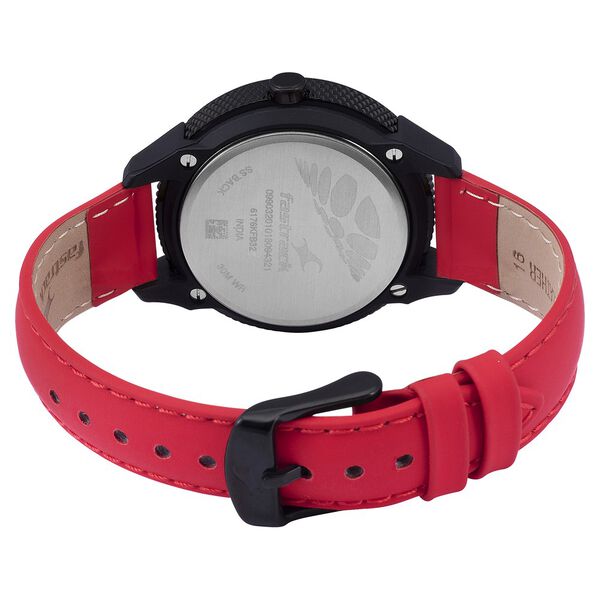Fastrack Quartz Analog Anthracite Dial Leather Strap Watch for Girls - image number 4