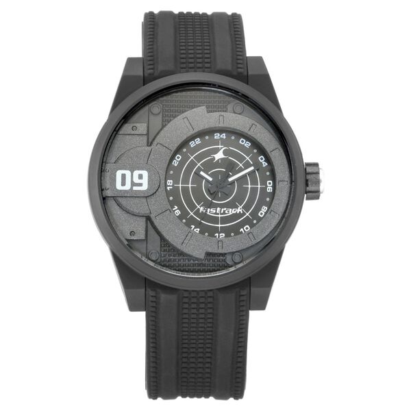 Fastrack Trendies Quartz Analog Black Dial Silicone Strap Watch for Guys - image number 2