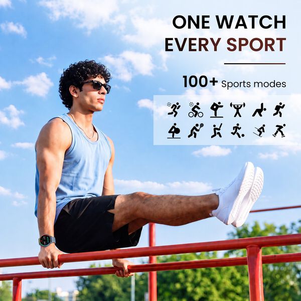 Fastrack Smart Revoltt XR1 Pro Smartwatch with 3.63 cm AMOLED Display BT Calling & Health Tracking - image number 6