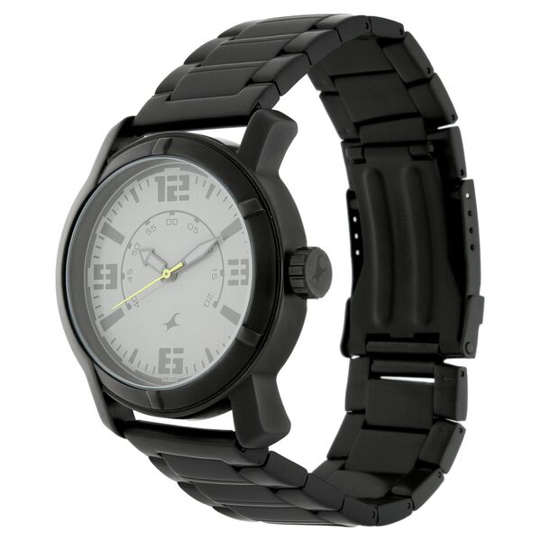 Fastrack Quartz Analog White Dial Metal Strap Watch for Guys - image number 1
