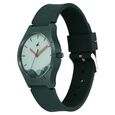 Fastrack Tees Wanderlust Quartz Analog Green Dial Silicone Strap Watch for Girls - image number 2