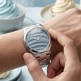 Fastrack Gelato Silver metal strap watch with Mint chip dial for Guys - image number 7