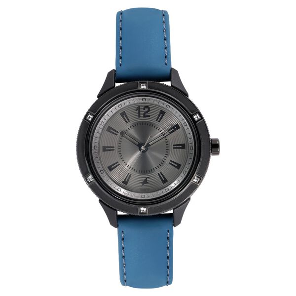 Fastrack Modular Quartz Analog Anthracite Dial Leather Strap Watch for Girls - image number 1