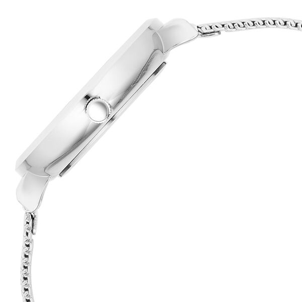 Fastrack Stunners X Quartz Analog Silver Dial Stainless Steel Strap Watch For Girls - image number 3