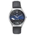 Fastrack Space Rover Quartz Analog Blue Dial Leather Strap Watch for Guys - image number 1