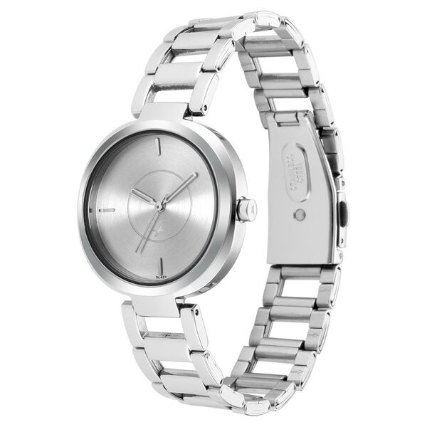 Fastrack Stunners Quartz Analog Silver Dial Metal Strap Watch for Girls - image number 3