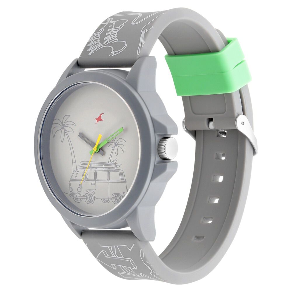 Buy Online Fastrack Quartz Analog White Dial Silicone Strap Watch for Unisex 38024pp47 Fastrack