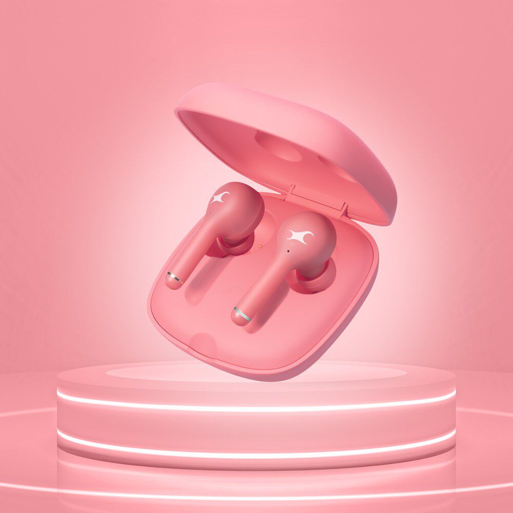 Wireless pink earphones store