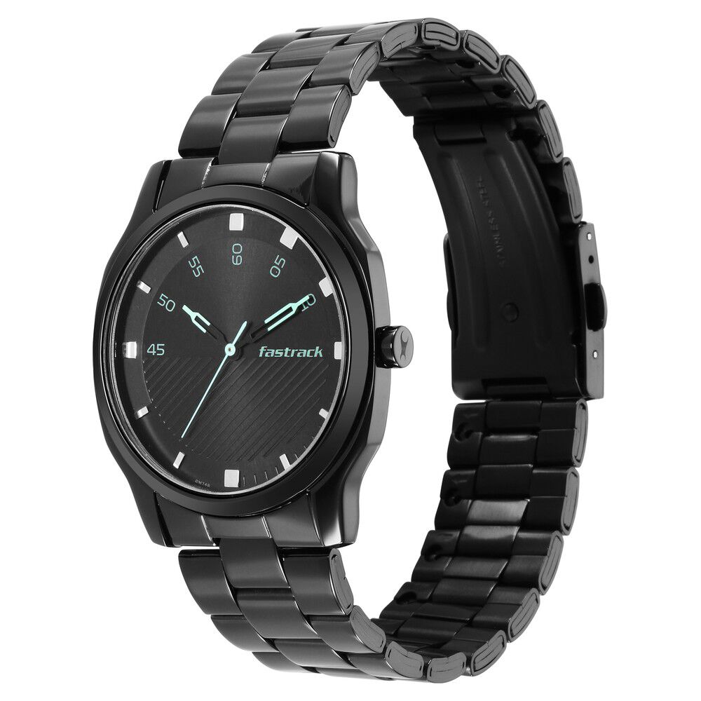 Black chain watch fastrack sales
