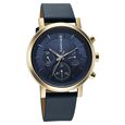 Fastrack Chrome K Quartz Multifunction Blue Dial Blue Leather Strap Watch For Guys - image number 1