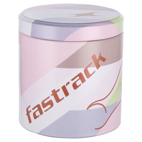 Fastrack Style Up Black Dial Metal Strap Watch for Girls - image number 5