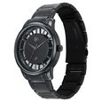 Vyb Horizon By Fastrack Quartz Analog Black Dial Grey Stainless Steel Strap Watch For Guys - image number 4
