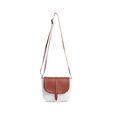 Fastrack Classic Sling Bag for Women | Stylish Crossbody Bag for Girls, Ladies, Women | Spacious, Two-Toned Bag Made of High Quality Faux Leather (White)