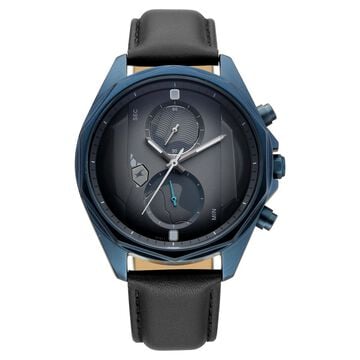 Fastrack Oceanyx 2.0 Chronograph Watch for Men with Grey Dial & Black Leather Strap