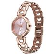 Vyb Successor By Fastrack Quartz Analog Pink Dial Rose Gold Metal Strap Watch For Girls - image number 2