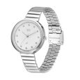 Fastrack Vyb Mirage Quartz Analog Silver Dial Stainless Steel Strap Watch for Girls - image number 3