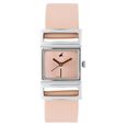 Fastrack Quartz Analog Pink Dial Leather Strap Watch for Girls - image number 0