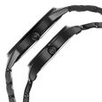 Fastrack Mixmatched Quartz Analog Black Dial Black Stainless Steel Strap Watch for Couple - image number 3