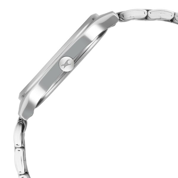 Fastrack Stunners Quartz Analog Blue Dial Metal Strap Watch for Guys - image number 4