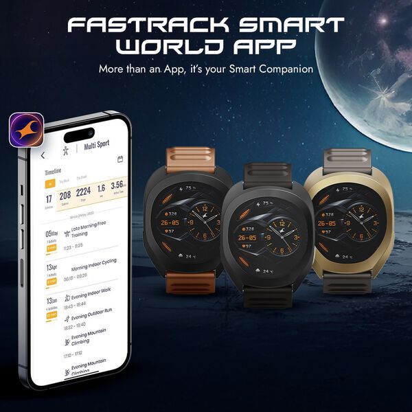 Fastrack Cosmix Smartwatch 1.32" inch AMOLED Display, Cosmic Drive Inspired Case Design, AI Watcface , AI Chat, IP68 - image number 6