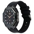 Vyb Rebel By Fastrack Quartz Analog Black Dial Silicone Strap Watch For Guys - image number 3