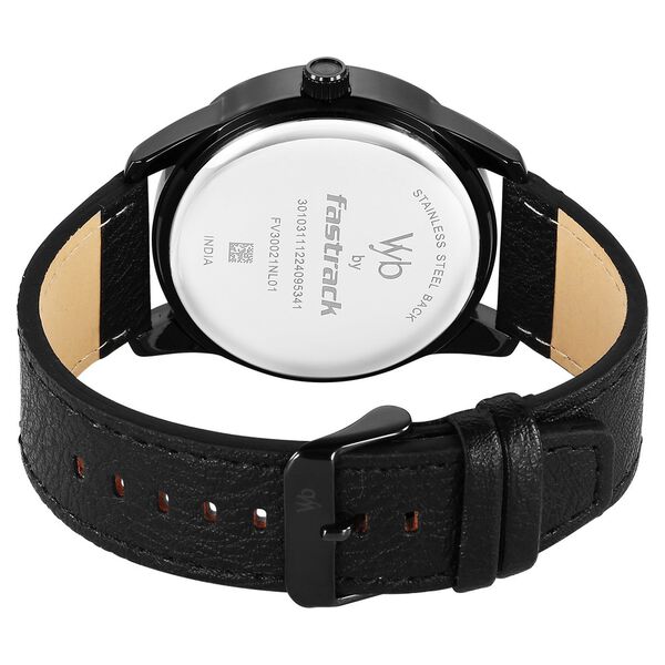 Vyb Drift By Fastrack Quartz Analog Green Dial Leather Strap Watch For Guys - image number 6